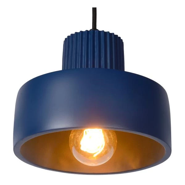 Lucide OPHELIA - Lámpara colgante - Ø 20 cm - 1xE27 - Azul - detalle 3